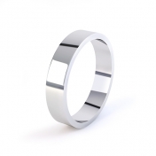 Flat Profile Wedding Ring
