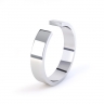 Flat Profile Wedding Ring Side View  thumbnail