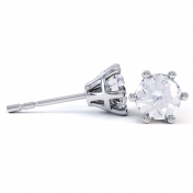 Avonlea 6 Claw Round Diamond Earring