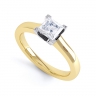 Cyrine Yellow Gold Princess Cut Diamond Engagement Ring thumbnail