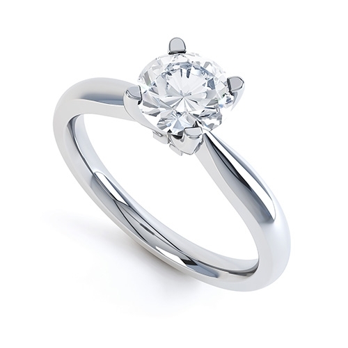 Aurora 4 Claw Engagement Ring