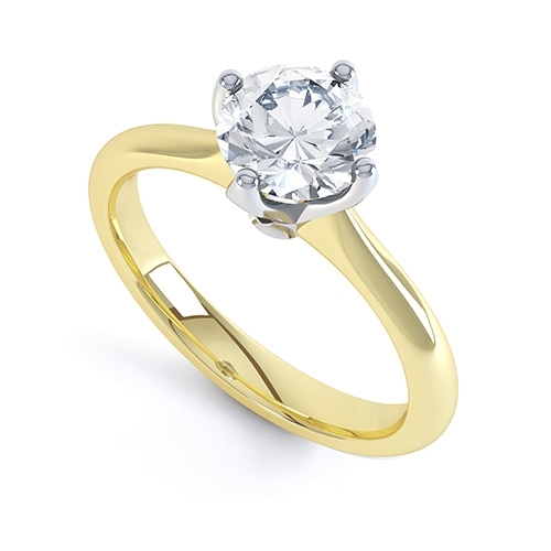 Anwen Yellow Gold 4 Claw Engagement Ring