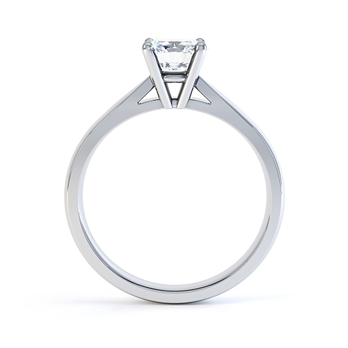 Audrina 4 Claw Engagement Ring Side View 
