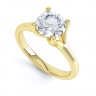 Mindel Yellow Gold Single Stone Diamond Ring thumbnail
