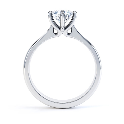 Harmony Single Stone Diamond Ring Side View 