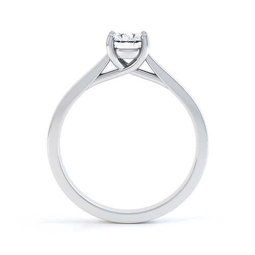 Rialta Oval Diamond Ring Side View 
