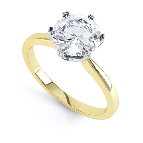 Camille Yellow Gold 6 Claw Engagement Ring