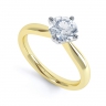 Ariana Yellow Gold Single Stone Diamond Ring thumbnail
