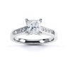 Elowen Princess Cut Ring Front View thumbnail