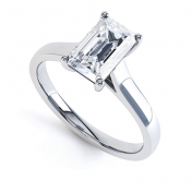 Rina Emerald Diamond Engagement Ring