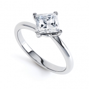 Magdalena Princess Cut Diamond Ring