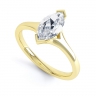 Natalia Yellow Gold Marquise Diamond Engagement Ring thumbnail