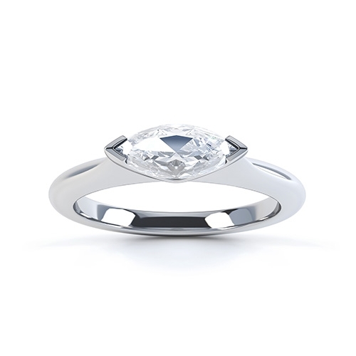 Elodie Marquise Engagement Ring Top View 