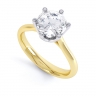Lena Yellow Gold 6 Claw Engagement Ring thumbnail