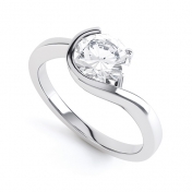 Mirena Part Rubover Engagement Ring 
