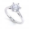 Fleur 6 Claw Diamond Engagement Ring thumbnail