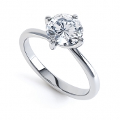 Lyra Four Claw Diamond Ring