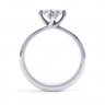 Lyra Four Claw Diamond Ring Side View thumbnail