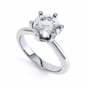 Raina 6 Claw Engagement Ring