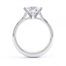 Electra Four Claw Engagement Ring Side View thumbnail