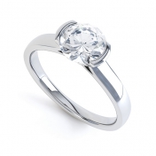 Cyane Rubover Engagement Ring