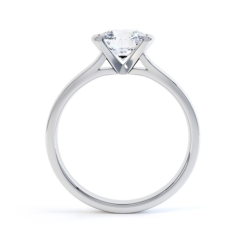 Cyane Rubover Engagement Ring Side View 
