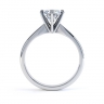 Lila 6 Claw Diamond Ring Side View  thumbnail