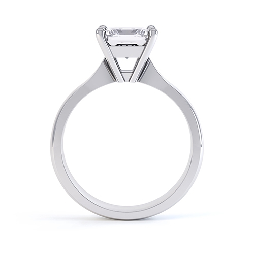 Beatrice Princess Cut Ring Side View 