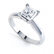 Cerise Princess Cut Diamond Engagement Ring