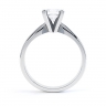Cerise Princess Cut Engagement Ring Side View thumbnail