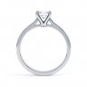 Manila Princess Cut Engagement Ring Side View  thumbnail
