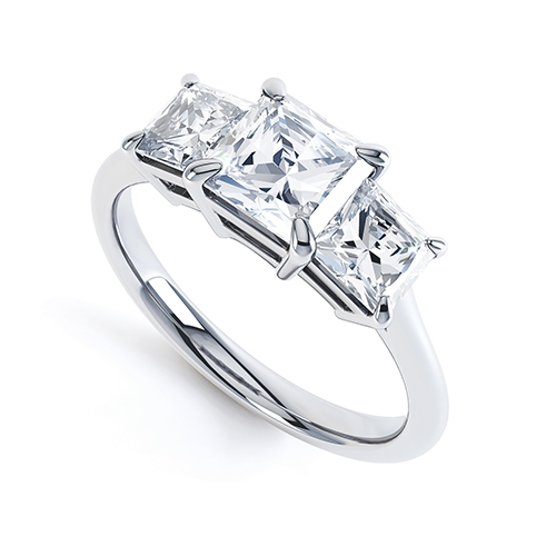 Leonie 3 Stone Diamond Ring