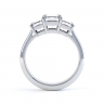 Leonie 3 Stone Diamond Ring Side View thumbnail