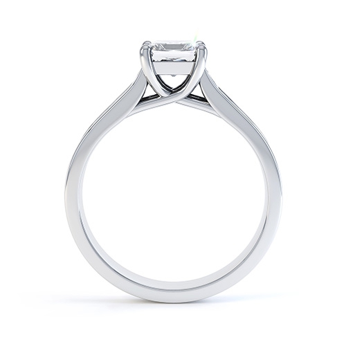 Aurelia Princess Cut Diamond Ring Set Side View