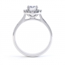 Alani Round Diamond Cluster Ring Side View  thumbnail