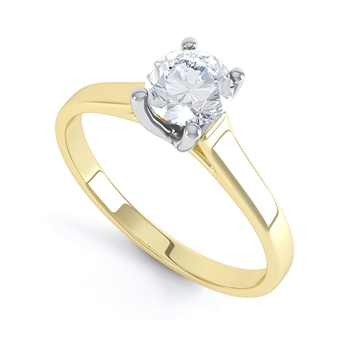 Maris Yellow Gold Oval Diamond Ring