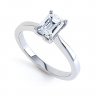 Ava Tapered Shoulder Emerald Diamond Ring  thumbnail
