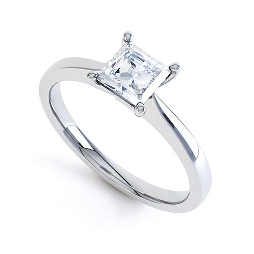 Ada Princess Cut Engagement Ring