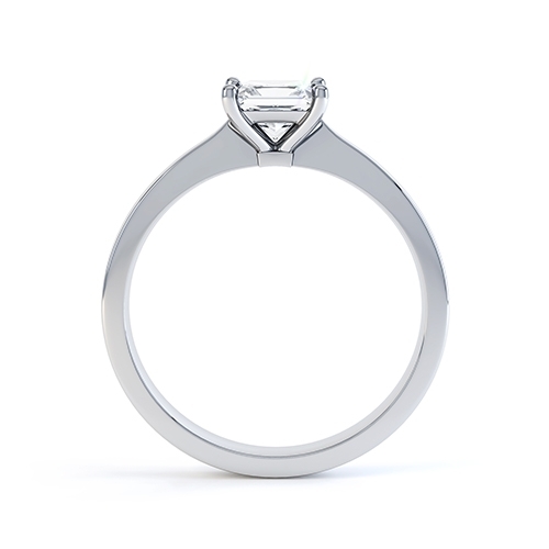 Ada Princess Cut Engagement Ring Side View