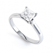 Leda Princess Cut Engagement Ring