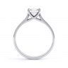 Leda Princess Cut Engagement Ring Side View thumbnail