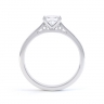 Romilly Princess Cut Diamond Ring Side View  thumbnail