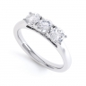Celestia 3 Stone Diamond Engagement Ring thumbnail