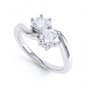 Celeste 2 Stone Engagement Ring