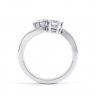 Celeste 2 Stone Engagement Ring Side View  thumbnail