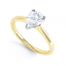 Mila Yellow Gold Pear Shaped Diamond Ring thumbnail