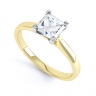 Elena Yellow Gold Princess Cut Engagement Ring thumbnail