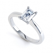 Lola Emerald Diamond Engagement Ring