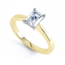 Lola Yellow Gold Emerald Diamond Engagement Ring thumbnail
