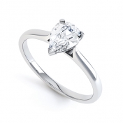 Eva Pear Shaped Diamond Engagement Ring